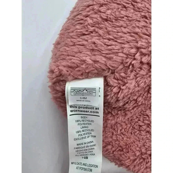 Patagonia Baby 3-6M Reversible Beanie Lofoten Geo Knit Sound Blue - Picture 6 of 6